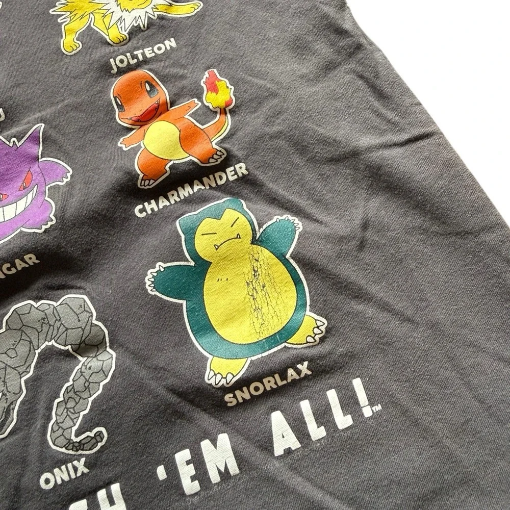 Pokemon Choose Your Pokemon Graphic T Shirt Old Navy Gray Youth Large 10 12
